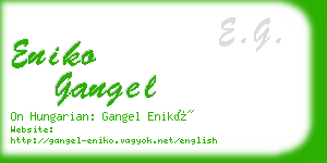 eniko gangel business card